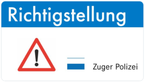 Zuger Polizei stellt Online-Zeitung öffentlich an den Pranger