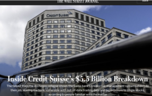 Credit Suisse – Eine Bank ausser Rand und Band