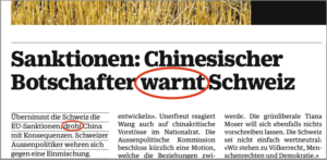 Erpressung: Verkehrte Schlagzeilen in der «NZZ am Sonntag»