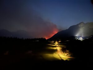 Grosser Waldbrand im Oberwallis