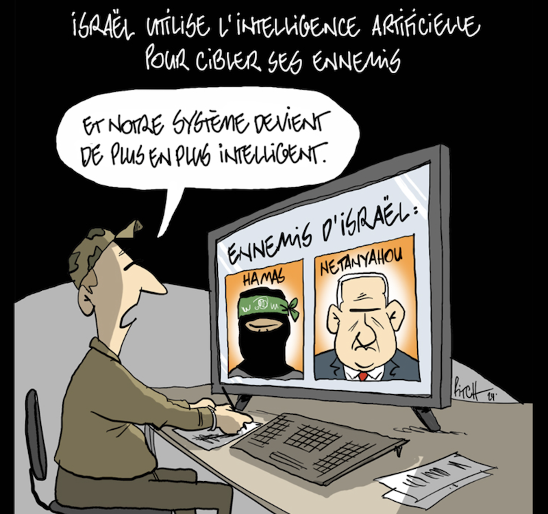 Karikatur Pitch Comment KI Israel
