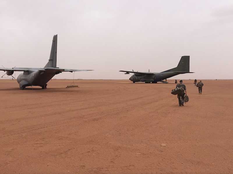 Landeplatz in Magama, Niger