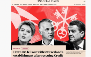 Financial Times: Die UBS und Bern sind völlig verkracht