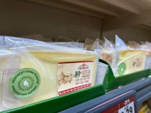 Der Käse mit dem Käseplastik