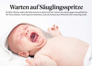 Mediale Werbeaktion für «Säuglingsspritze» gegen RSV