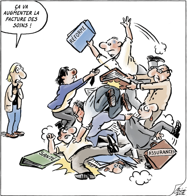 Cartoon Bénédicte Prämienerhöhung