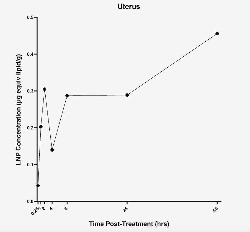 Biodistribution Lipidnanopartikel Ratten Uterus