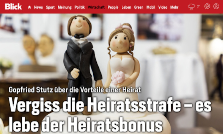 Blick Heiratsbonus